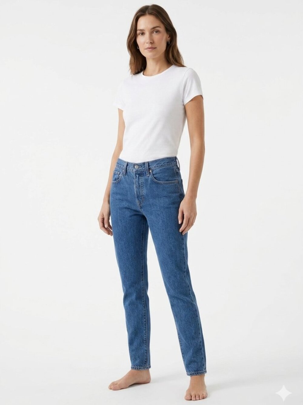 Levi's MADE & CRAFTED THE CRUSH TAPER MEDIUM WASH DENIM JEANS - 24